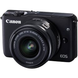 Canon EOS M10 Mirrorless Camera with 15-45mm Lens (Black)