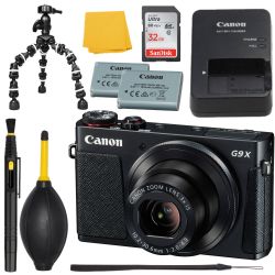 Canon G9 X 20.2 MP Compact Digital Camera - 1080p - Black +MORE