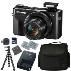 Canon PowerShot G7 X Mark II Digital Camera + 64GB 4K 1200X SDXC