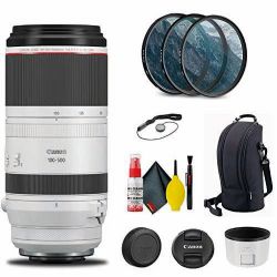 Canon RF 100-500mm f/4.5-7.1L is USM Lens (4112C002) + Filter Kit + Cap Keeper + Cleaning Kit + More