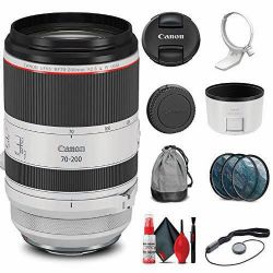 Canon RF 70-200mm f/2.8L is USM Lens (3792C002) + Filter Kit + Cap Keeper + Cleaning Kit + More