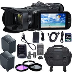 Canon VIXIA HF G40 Full HD Camcorder + 64GB SDXC, (2) BP-828 Batteries, Case, Car Charger, Polarizing Filter (CPL) Fluorescent Daylight Filter (FL-D) + Extras