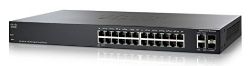 Cisco SG200-26 Gigabit Ethernet Smart Switch with 24 10/100/1000 Ports and 2 Combo Mini-GBIC Ports (SLM2024T-NA)