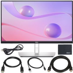 Dell 24 P2424HT 23.8" Multi-Touch Monitor W/Articulating Stand - Full HD @ 60hz + DisplayPort Cable + ZoomSpeed HDMI Cable + USB-C Cable + AOM Microfiber Cloth