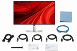 Dell P3225QE Pro 32" Plus 4K USB-C Hub Monitor -DisplayPort Cable + ZoomSpeed HDMI Cable + ZoomSpeed Ethernet Cable + AOM Microfiber Cloth+ More