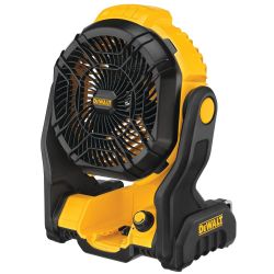 DEWALT DCE512B 20V MAX Portable Fan, Battery Powered Rechargeable Cordless Shop Fan, Up to 4.5 Hrs Runtime, Variable Speed, 650 CFM, Tool Only (DCE512B)