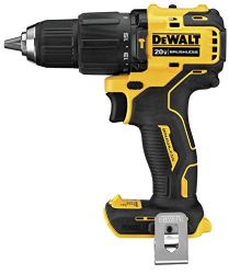 DEWALT ATOMIC 20V MAX* Hammer Drill, Cordless, Compact, 1/2-inch, Tool Only (DCD709B)