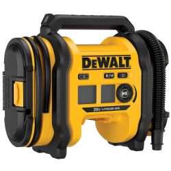 DEWALT Tire Inflator Portable Air Compressor 20V MAX, Air Pump with Automatic Shut Off, LED Light, Tool Only (DCC020IB)