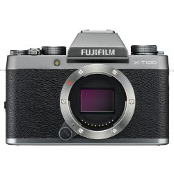 Fujifilm X-T100 Mirrorless Digital Camera (Body Only, Dark Silver)