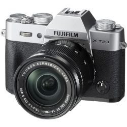 Fujifilm X-T20 Mirrorless Digital Camera with 16-50mm Lens (Silver)
