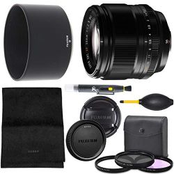 Fujifilm XF 56mm f1.2 R: (16418649) Fujifilm XF 56mm f/1.2 R Lens + AOM Pro Kit Combo Bundle - International Version (1 Year AOM Warranty)