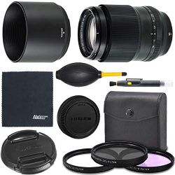 FUJIFILM XF 90mm f/2 R LM WR Lens (16463668) + AOM Bundle Package Kit - international Version (1 Year AOM Wty)