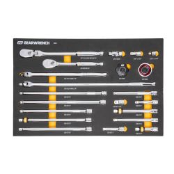 GEARWRENCH 21 Piece 3/8" 90T Ratchet & Drive Tool Set with EVA Foam Tray - 86521