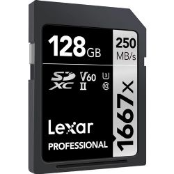Lexar 128GB Professional 1667x UHS-II SDXC Memory Card