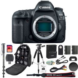 Canon EOS 5D Mark IV DSLR Camera Body + 64GB SDXC Card