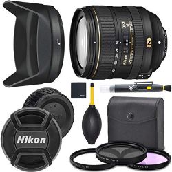 Nikon AF-S DX NIKKOR 16-80mm: f/2.8-4E ED VR Lens (20055) + AOM Starter Bundle - international Version