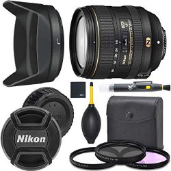 Nikon AF-S DX NIKKOR 16-80mm: f/2.8-4E ED VR Lens (20055) + AOM Starter Bundle - International Version