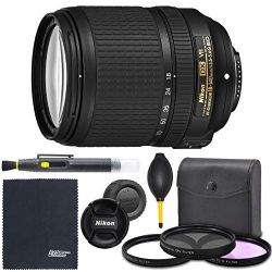 Nikon AF-S DX NIKKOR 18-140mm f/3.5-5.6G ED VR Lens (2213) + AOM Bundle Package Kit - International Version (1 Year AOM Wty)
