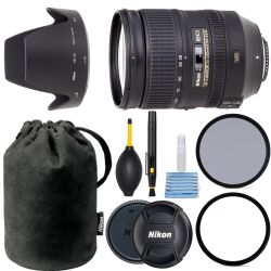 Nikon AF-S NIKKOR 28-300mm f/3.5-5.6G ED VR W/ UV, CPL, Pouch, Hood