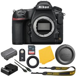 Nikon D850 FX-format Digital SLR: Camera (Body Only) Bundle + 64GB High Speed Memory Card
