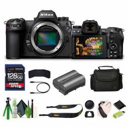 Nikon Z6 III FX-Format Mirrorless Camera + Soft Case + Cleaning Kit + Memory Card Wallet + 128GB SD Memory Card + Card Reader + Hand Strap + 3 Piece Filter Kit + 12 Inch Flex Tripod