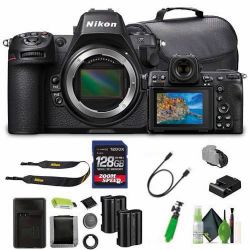 Nikon Z8 Professional Full Frame Mirrorless 8K Video & Stills Hybrid FX Camera + EN-EL15C Battery + 128GB SD Memory Card + More