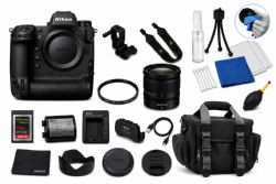 Nikon Z9 Mirrorless Camera with Nikon Z 24-70mm f/4 S Lens + SanDisk 128GB Extreme PRO CFexpress Memory + Padded Carrying Case + More