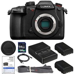 Panasonic Lumix DC-GH5S (Body Only) with 1200 x 64gb SDXC Card, Starter Kit