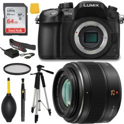 Panasonic Lumix DMC-GH4 4K Mirrorless Bundle Deluxe