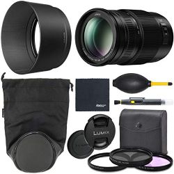 Panasonic Lumix G Vario 100-300mm f/4-5.6 II Power O.I.S. Lens (H-FSA100300) + AOM Bundle Package Kit - international Version (1 Year AOM Wty)