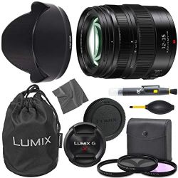 Panasonic Lumix Vario 12-35mm f2.8: (H-HSA12035) Panasonic Lumix G X Vario 12-35mm f/2.8 II ASPH. Power O.I.S. Lens + AOM Pro Starter Bundle Kit - International Version (1 Year AOM Warranty)