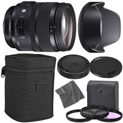SIGMA 24-70mm f/2.8 DG OS HSM Art Lens for Canon EF with AOM Starter Kit