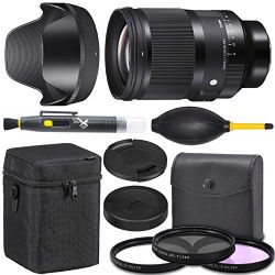 Sigma 35mm f/1.2 DG DN: Art Lens for Sony E (341965) + AOM Starter Bundle - International Version