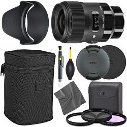 Sigma 35mm f/1.4 DG HSM Art Lens for Sony FE/E (340965) + AOM Pro Kit Combo Bundle