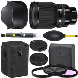Sigma 85mm f/1.4 DG HSM Art Lens for Sony E (321965) + AOM Pro Starter Kit - International Version (One Year AOM Warranty)