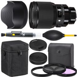 Sigma 85mm f/1.4 DG HSM Art Lens for Sony E (321965) + AOM Pro Starter Kit - international Version (One Year AOM Warranty)