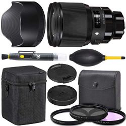 Sigma 85mm f/1.4 DG HSM: Art Lens for Sony E (321965) + AOM Starter Bundle - International Version