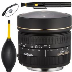 Sigma EX Fisheye Lens for Canon EF - 8mm - F/3.5 + MORE