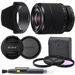 Sony 28-70mm F3.5-5.6 FE OSS interchangeable Standard Zoom Lens with Pro Starter Kit, includes: Filter Kit, Front Lens Cap, Rear Lens Cap, Lens Hood and Cleaning Pen