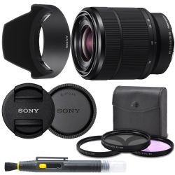 Sony 28-70mm F3.5-5.6 FE OSS Interchangeable Standard Zoom Lens with Pro Starter Kit, Includes: Filter Kit, Front Lens Cap, Rear Lens Cap, Lens Hood and Cleaning Pen