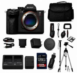 Sony a7R VI Mirrorless Camera (ILCE-7RM6/B) + AOM 128GB Bundle Package Kit