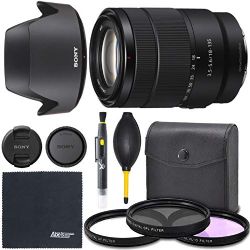 Sony E 18-135mm f/3.5-5.6 OSS Lens (SEL18135) + AOM Bundle Package Kit - International Version (1 Year AOM Wty)