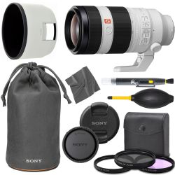 Sony FE 100-400mm f/4.5-5.6 GM OSS Lens (SEL100400GM) + AOM Pro Starter Bundle Combo Kit - International Version (1 Year AOM Warranty)