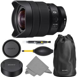 Sony FE 12-24mm f/4 G: Lens (SEL1224G) + AOM Pro Starter Bundle Kit - International Version (1 Year AOM Warranty)