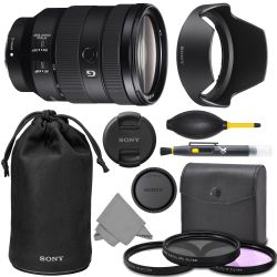 Sony FE 24-105mm f/4 G OSS Lens (SEL24105G) + AOM Pro Kit Combo Bundle - International Version