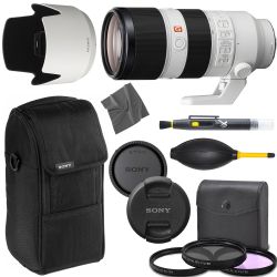 Sony FE 70-200mm f/2.8 GM OSS: Lens (SEL70200GM)+ AOM Pro Starter Bundle Kit - International Version (1 Year AOM Warranty)