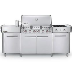 Weber Summit Grill Center Natural Gas Grill With Rotisserie, Sear Burner & Side Burner - Stainless Steel - 292001