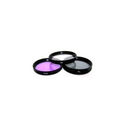 82mm HI GRADE 3 Piece Glass Filter Set (Ultra Violet, Circular Polarizer, Fluorescent Filter)