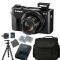 Canon PowerShot G7 X Mark II Digital Camera + 64GB 4K 1200X SDXC