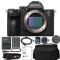Sony Alpha a7 III Mirrorless Digital Camera (Body Only) With NP-FZ100 Battery, 64gb SDXC 1200x Card, Card Reader, Carrying case, Charger Bundle Kit